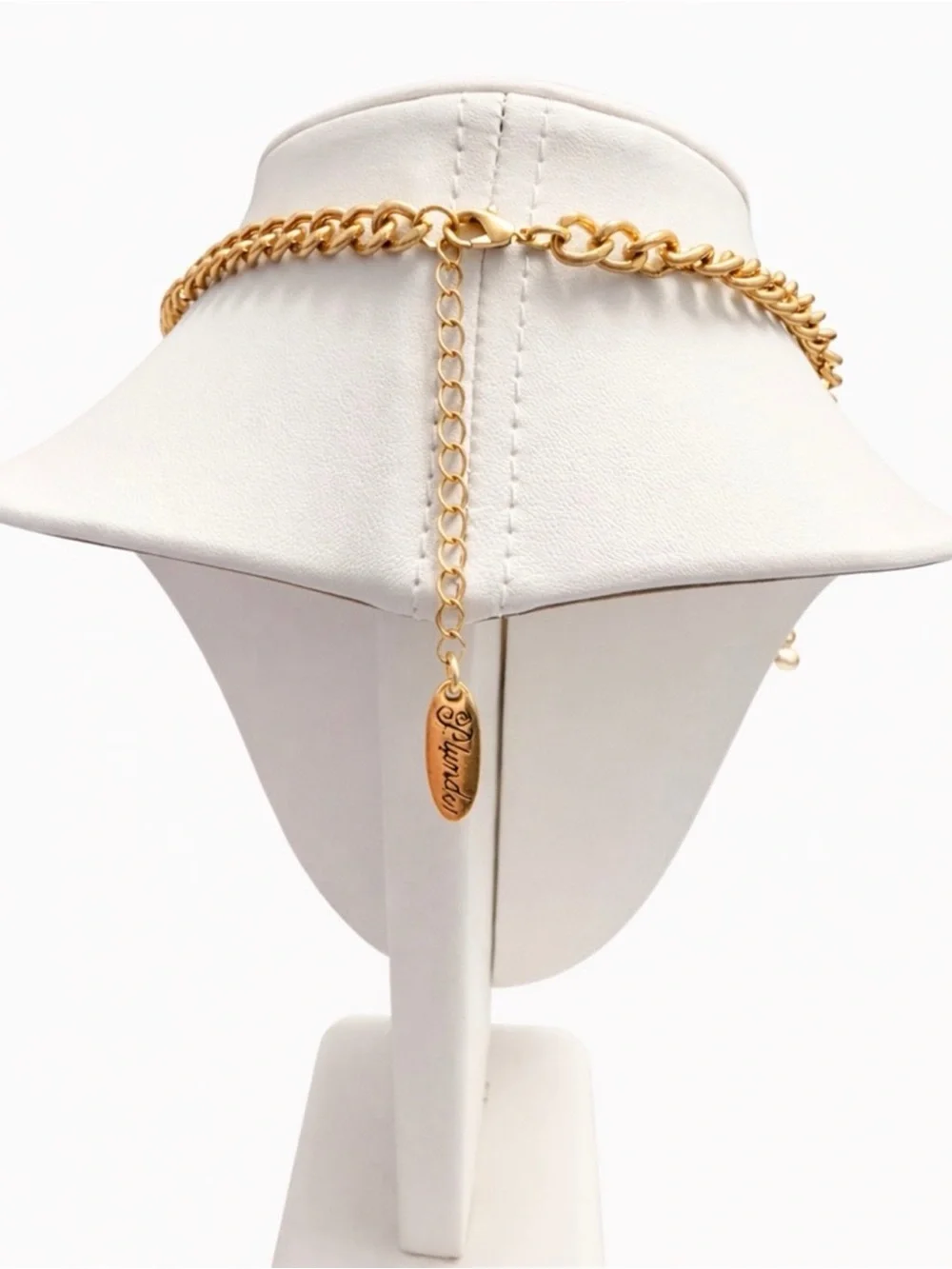 Plunder Gold-Tone Necklace with Pink Beads & Turquoise Accents